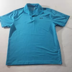 Under Armour Shirt Mens Large Green Performance Loose Golf Polo Active Stretch - Picture 1 of 6