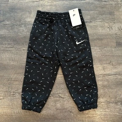 Pantalones deportivos Nike talla 4 negros Swoosh Foto 1 de 4