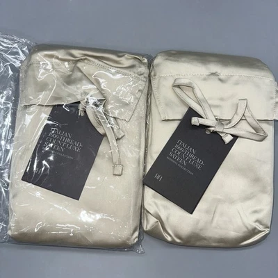 Hardware de restauración diestro italiano 1000 TC satén de lujo-rey Shams-arena X2 Foto 1 de 4