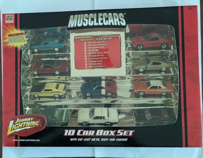 Johnny Lightning Muscle Cars Ltd 10 set incl 87 White Buick Regal 1/64 diecast - Image 1 of 4