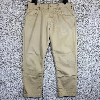 Patagonia Iron Clad Organic Cotton Blend Tan Casual Pants Men's 34x27.5 Trousers - Image 1 of 4