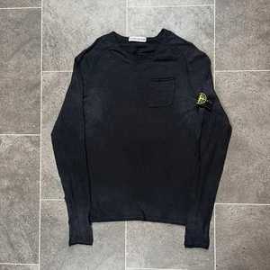 Stone Island Base Layer Lightweight Long Sleeve Sweatshirt Jumper Black - Small - Picture 1 of 10