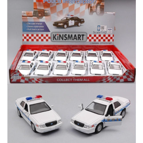 KINSMART FORD CROWN VICTORIA POLICE INTERCEPTOR cm 12 5 KT5342D