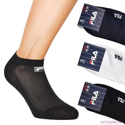 Calcetines al tobillo Fila F1735 para hombre y mujer en algodón elástico 3 pares Foto 1 de 2