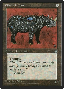 Ebony Rhino (MP) Homelands HML Magic MTG - Picture 1 of 1