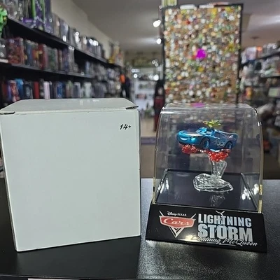 Disney Pixar Cars Dinoco Lightning Storm McQueen Blue 2008 SDCC Exclusive N3827 - Image 1 of 4