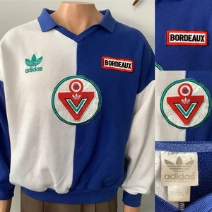Vintage 1980’s Adidas Bordeaux France Scoccer Sweatshirt sz. L - Picture 1 of 17