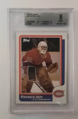 1986-87 Topps - Patrick Roy #53 (RC) BGS 8 - Image 1 of 4
