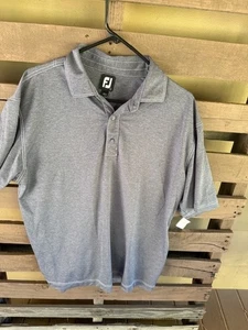 FJ Footjoy Golfshirt Herren Large blau schön sauber offene Ärmel  - Bild 1 von 4
