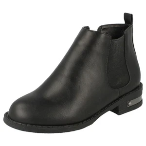 'Girls Spot On' Chelsea Style Ankle Boots - H5R038 - Picture 1 of 10