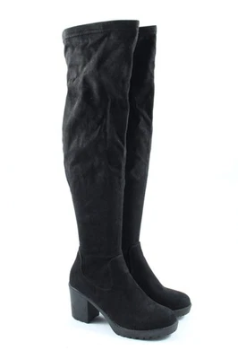 SIMPLY BE Botas estilo militar Mujeres Botas altas Talla EU 38 negro look casual - Imagen 1 de 4