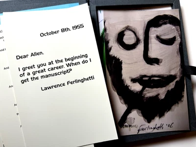 11 SIGNED BY FERLINGHETT - BOX SET, 1/12, ALLEN GINSBERG, JACK HIRSCHMAN,KEROUAC - Image 1 of 4