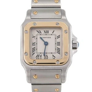 Authentic Cartier Santos Garbe SM Gold & Steel W20012C4 SSxYG Quartz #260-00... - Picture 1 of 8