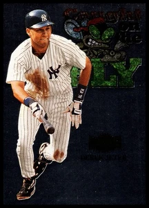 1999 Metal Universe Caught on the Fly Derek Jeter Yankees SS HOF Insert #238 - Picture 1 of 3