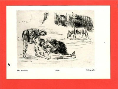a) Samariter / b) Dackel * Max Liebermann (1921) – [LIB-14] - Bild 1 von 2