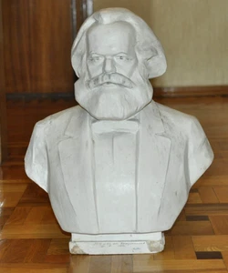 Big Rare Vintage BUST Sculpture Karl Marx Communist leader soviet USSR - Picture 1 of 22