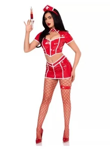 NEW Heartbeat Hottie Spirit Halloween Adult Costume Size Small 4-6 - Picture 1 of 4