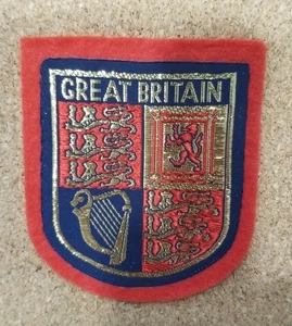 Großbritannien Vintage Aufnäher Stickerei Patch  - Bild 1 von 4
