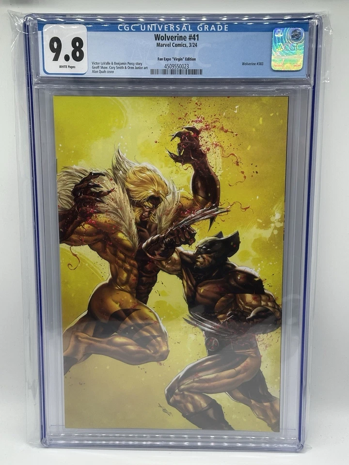 Wolverine #41 (2024) CGC 9.8 Quah Fan Expo Virgin Sabertooth War - Image 1 of 1