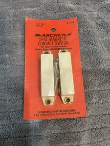 Archer SPST Alarm Security Magnetic Contact Switch 49-512 Radio Shack Vintage - Picture 1 of 3