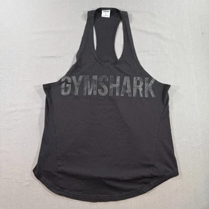 Gymshark Muscle Tank Top Shirt Mens XL Black Gym Training Sleeveless Lifting - Picture 1 of 7