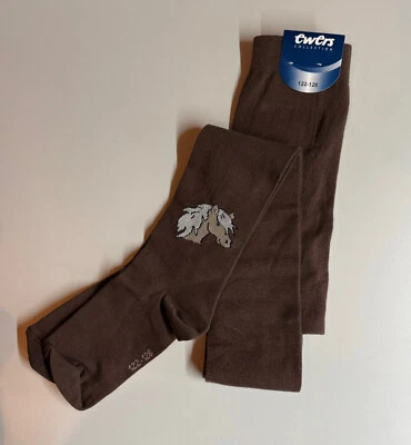 Ewers Kinder Strumpfhose PFERD braun/beige - Gr. 122-128 - Bild 1 von 2