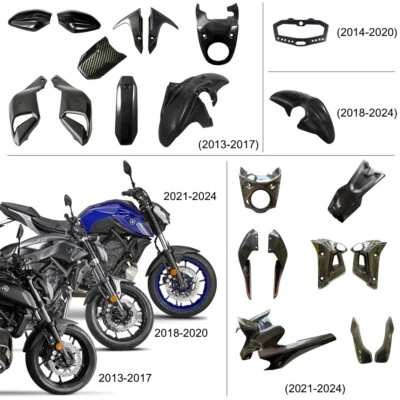 MOS Carbon Fiber Parts and Accessories for Yamaha MT-07 / FZ-07 2013-2024 - Image 1 of 4