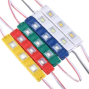 5630 SMD Module Injection Decorative Waterproof 3LED Strip Light Lamp DC 12V 20p - Picture 1 of 5