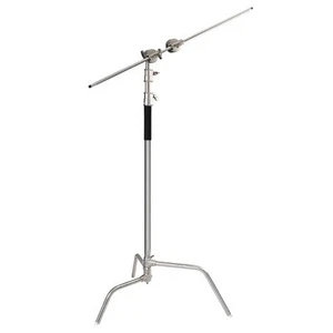 LIFE of PHOTO PROFI Studiostativ-Set 320 cm Lampen-Stativ CHROM mit Querstange - Bild 1 von 1