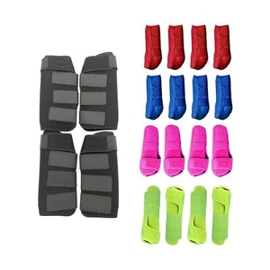 4x Horse Boots Equestrian Accessories Comfortable Reusable Leg Protectors Horse - Picture 1 of 36