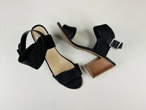 Soda Women’s Classic Braid Ankle Strap Block High Heel Sandals Size 11M - Picture 1 of 4