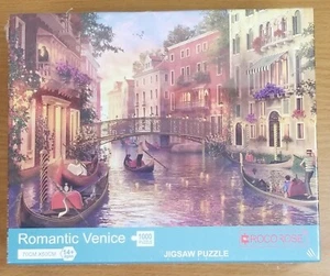 Rocorose Puzzle 1000 pz Venezia Romantica Nuovo Sigillato 28" x 20" 88332 - Foto 1 di 3