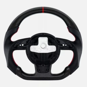 Real Carbon Fiber Steering Wheel For Audi S3 S4 S5 RS3 RS4 RS5 RS6 2012+ - Picture 1 of 7