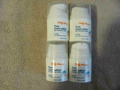 Lote de 4 Crema Depiladora Sally Hansen Pure Scent-sation Para Rostro 1.0 OZ Nueva  Foto 1 de 4
