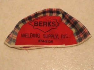 Vintage BERKS Welding Supply Advertising Cap / Beanie County Pennsylvania SIGN - Picture 1 of 5