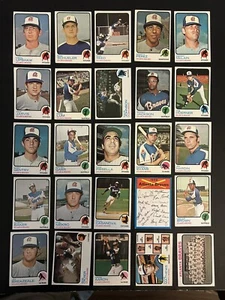 1973 Topps ATLANTA BRAVES Complete TEAM Set HANK AARON Phil NIEKRO Denny McLAIN - Picture 1 of 1