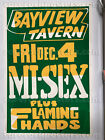 MI-SEX / FLAMING HANDS ~ ORIG 1981 AUSTRALIAN GIG POSTER ~ BAYVIEW TAVERN ~ SYD