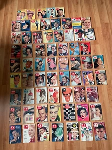 LARGEST COLLECTION 65 TV GUIDES RARE ART COVERS FROM 1955. 56. 57. 58 NO LABELS - Picture 1 of 24