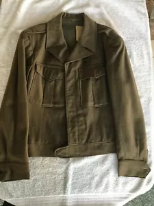 Giacca da campo vintage 1943 IKE US Army Wool Field taglia 40R ottime condizioni - Foto 1 di 12