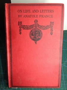 On Life and Letters by Anatole France 1922 third series english translation - Picture 1 of 4