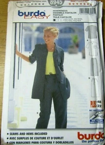 BURDA SEWING PATTERN NO. 8945 LADIES SLACKS SUIT SIZE 10-22 NEW - Picture 1 of 2