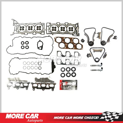 Juego de juntas de culata kit de cadena de distribución solenoide para 04-06 Buick Cadillac CTS SRX 3,6 L Foto 1 de 4