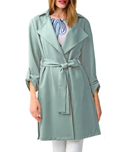 Marken Trench Mantel salbei Gr. 40, Gr. 42 0820427763 - Picture 1 of 5