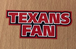 Calcomanía de pegatinas de los Houston Texans de la NFL - equipo de fútbol americano de fantasía del Super Bowl sur de la AFC - Imagen 1 de 2
