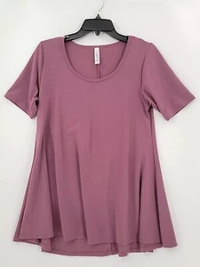 Blusa túnica con costuras manga corta cuello redondo borgoña color pequeño LuLaRoe para mujer - Imagen 1 de 2