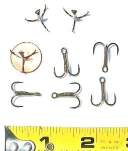 100ct Alambre Fino #6 GANCHOS AGUDOS Químicamente Afilados OutBarb Agudos Crankbait Gancho - Imagen 1 de 4