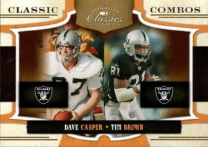 2009 Donruss Classics Classic Combos #4 Dave Casper Tim Brown Raiders