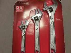 Husky Heavy Duty Adjustable Wrench Set 3-Piece New On The Box - Picture 1 of 3