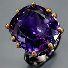 Handmade jewelry 26 ct Amethyst Ring 925 Sterling Silver Size 8 /R337517
