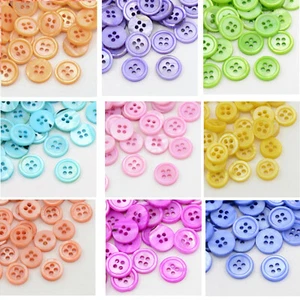 15 Knöpfe Resinknöpfe Harz 12,mm-15mm Vierlochknopf Resin Bluseknopf Hemdknopf - Picture 1 of 11